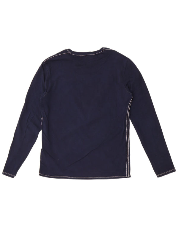 Guess ženska majica s uskim krojem dugih rukava UK 10 Mala tamnoplava