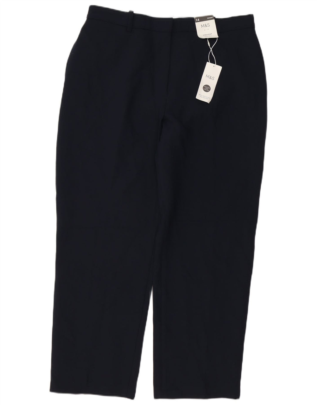 MARKS & SPENCER Ženske chino hlače UK 14 Large W34 L27 Mornarsko plava