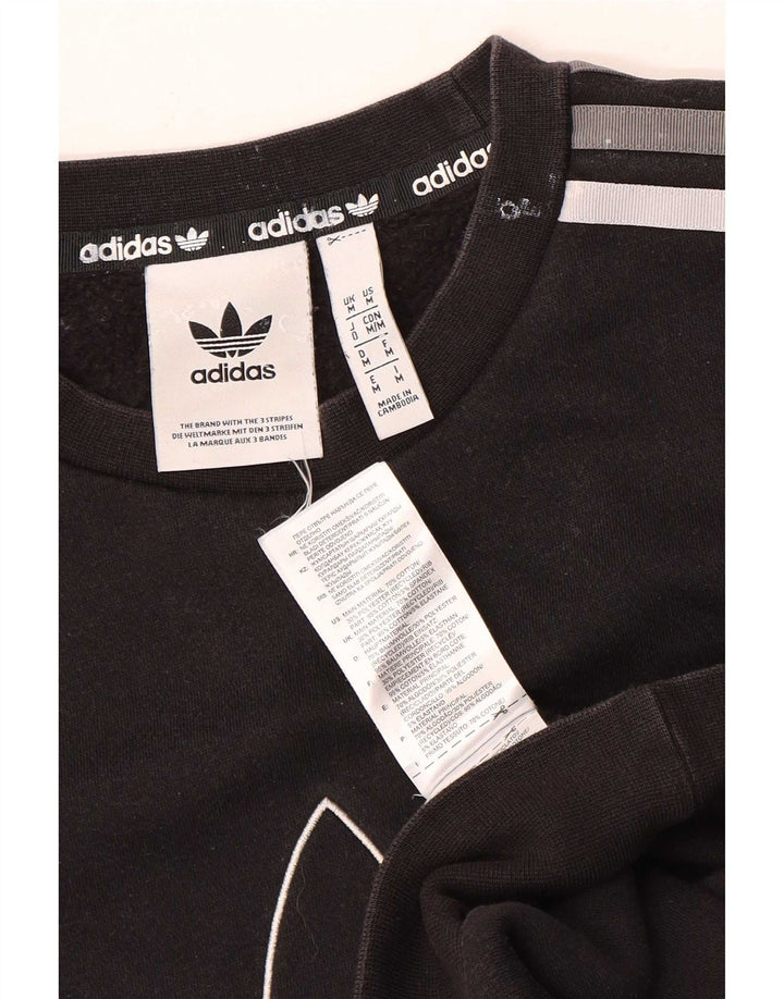 Adidas muška trenirka s grafičkim motivima Srednji crni pamuk