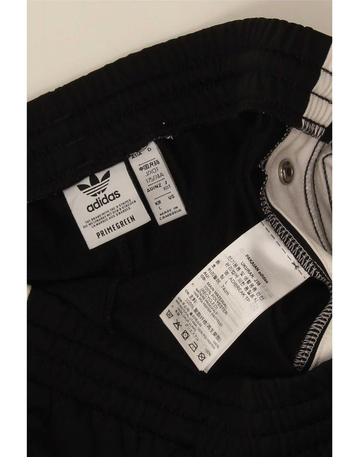 Adidas muške hlače od trenirke velike crne poliesterske boje