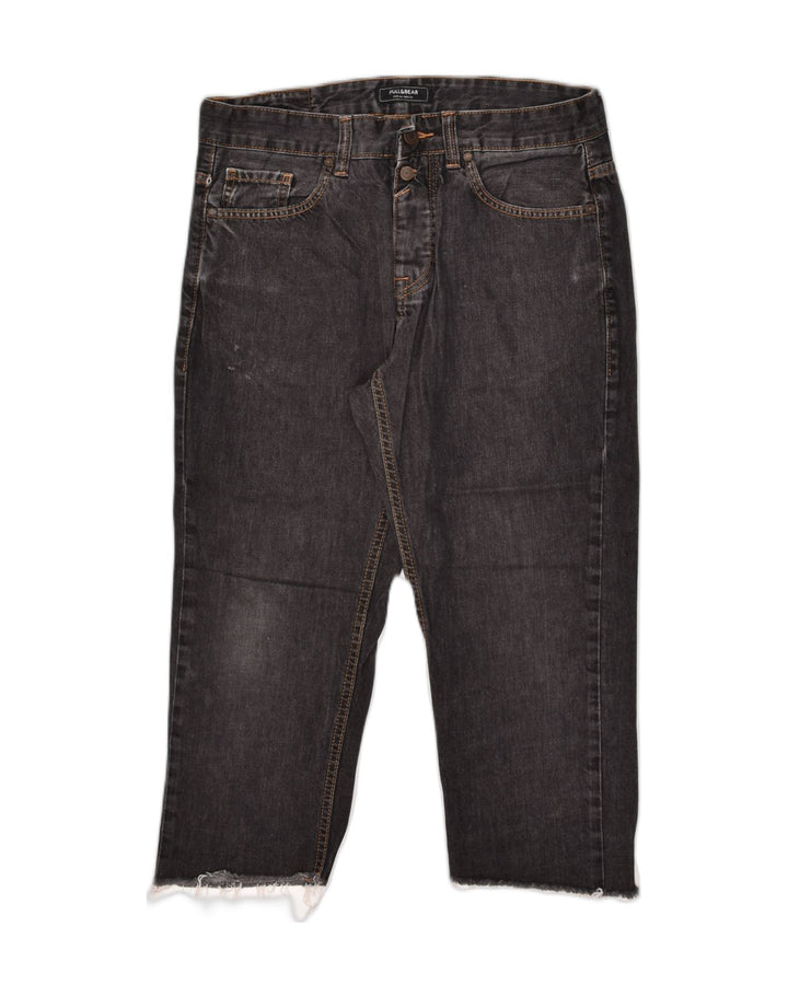 PULL & BEAR Womens Capri Jeans EU 44 XL W34 L21 Black | Vintage Pull & Bear | Thrift | Second-Hand Pull & Bear | Used Clothing | Messina Hembry 