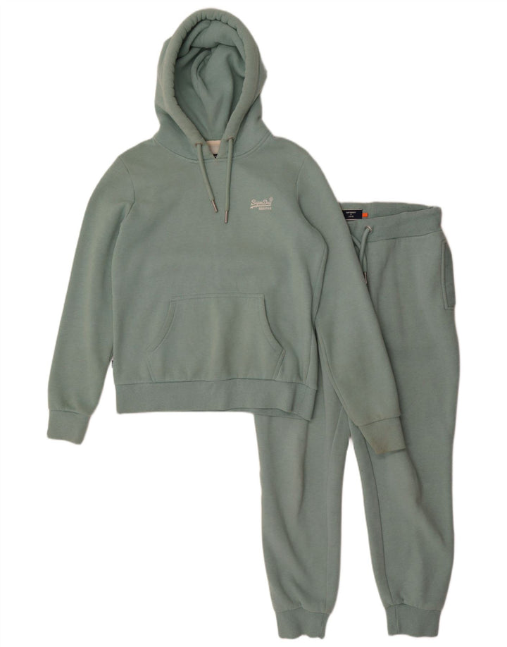 Superdry ženska prevelika puna trenirka UK 10 Mala zelena pamuk