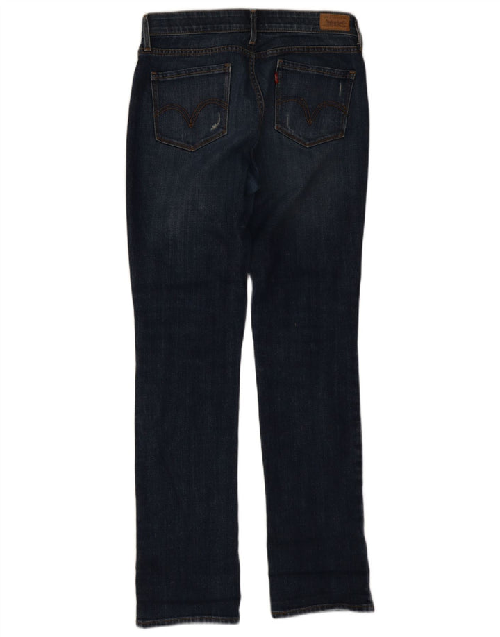 Levi's ženske ravne traperice US 6 srednje W28 L32 tamnoplavi pamuk