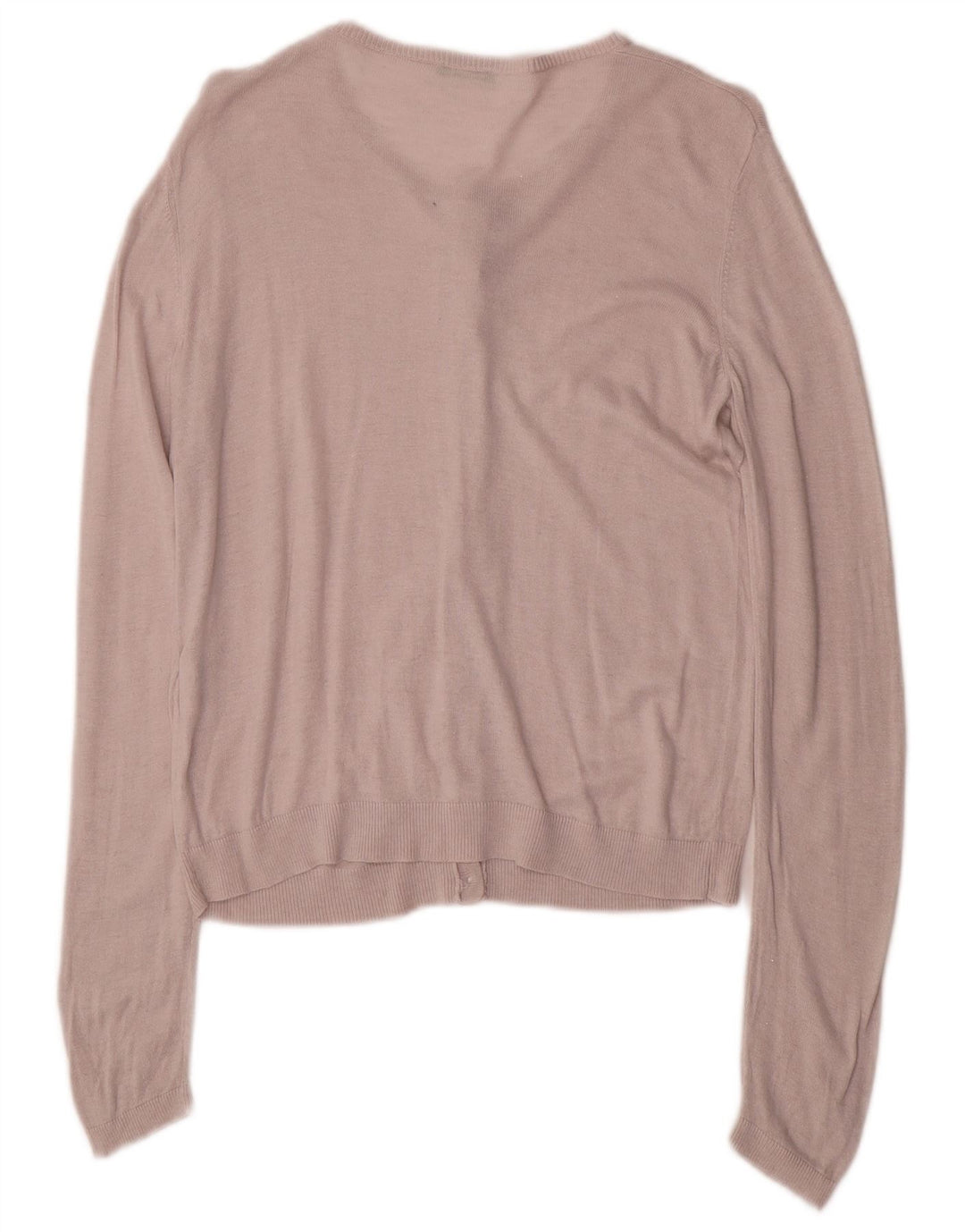 BENETTON Pulover s kardiganom za djevojčice 11-12 godina 2XL od ružičaste viskoze