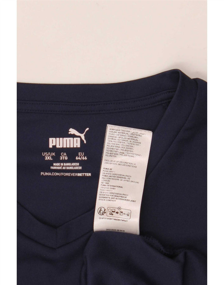 Puma muška majica kratkih rukava 3XL tamnoplavi poliester