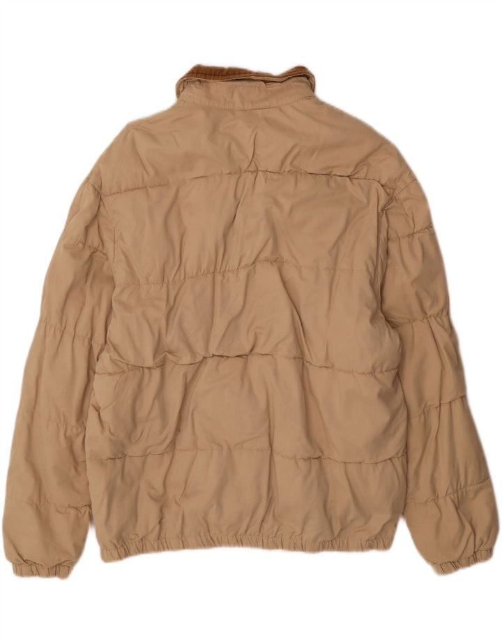 Zara muška bomber jakna UK 40 Large Beige Colourblock Poliester