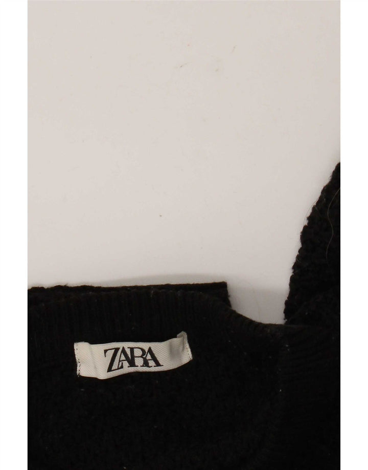 Zara ženski pulover s okruglim izrezom UK 14 srednje crna