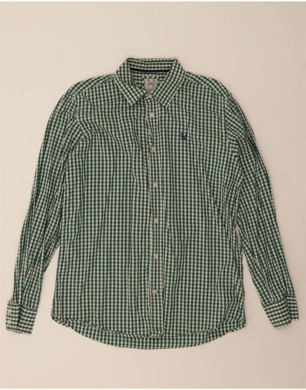 Crew Clothing Muška košulja Large Green Gingham pamuk