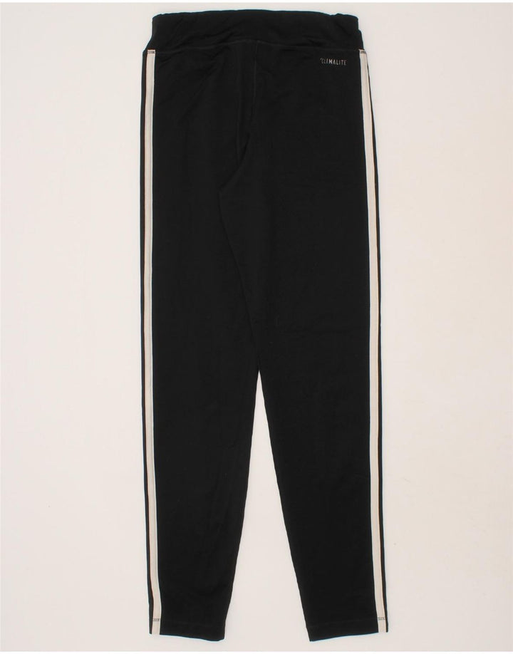 ADIDAS Girls Climalite Leggings 11-12 Years  Black Polyester Vintage Adidas and Second-Hand Adidas from Messina Hembry 