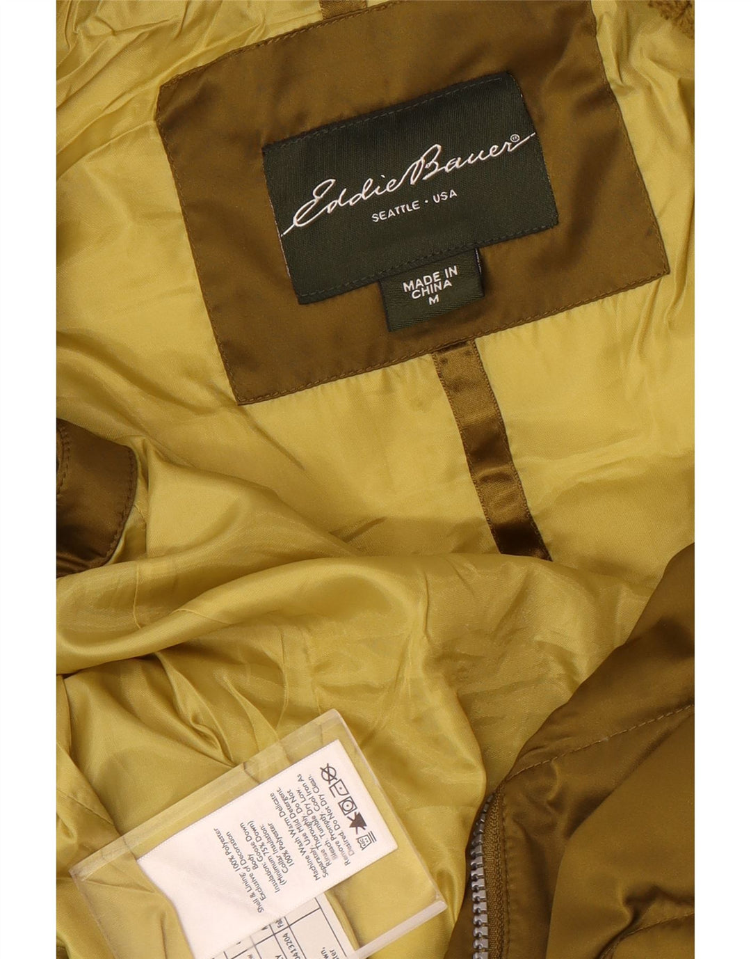 Eddie Bauer Ženska podstavljena jakna UK 14 Srednji kaki poliester