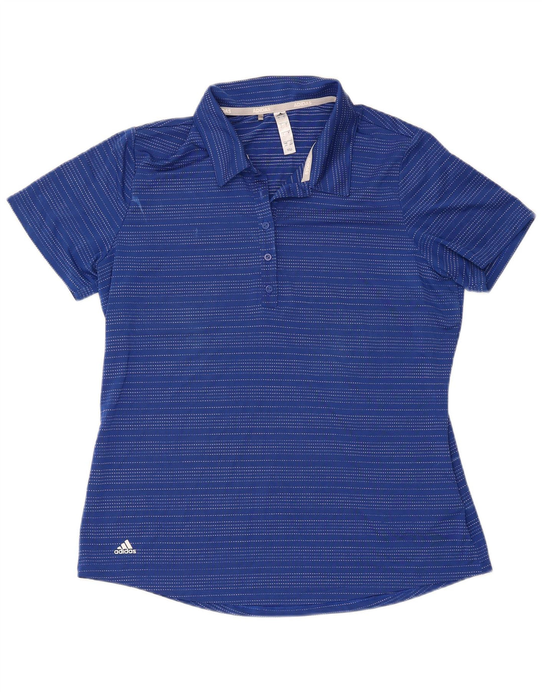 Adidas ženska polo majica kratkih rukava od poliestera velikih plavih pruga