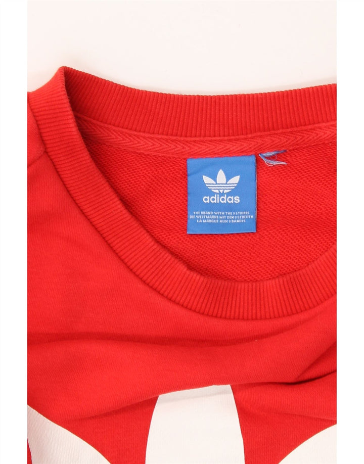 Adidas ženski džemper s grafičkim motivima UK 8 Small Red