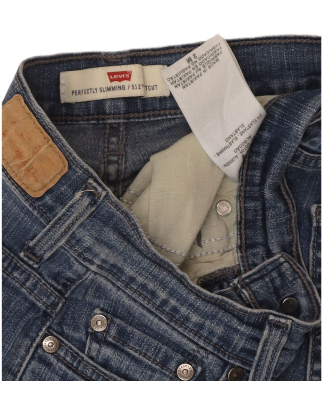 Levi's ženske 512 traperice savršenog kroja za mršavljenje W26 L30 plavi pamuk
