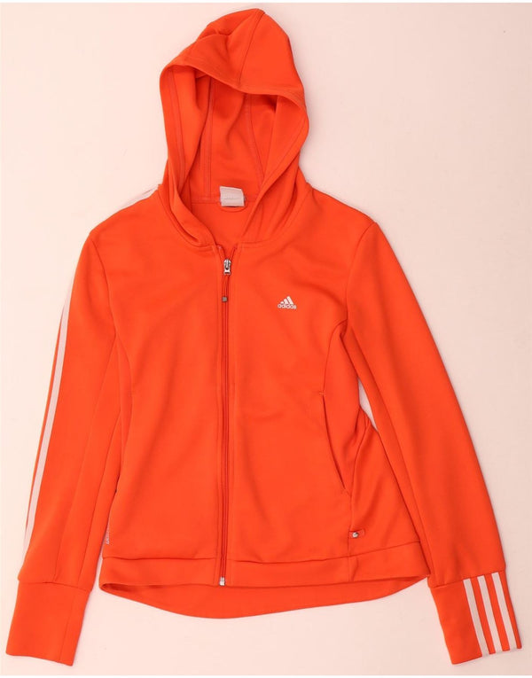 Adidas ženski džemper s kapuljačom Clima 365 UK 12 srednje narančasti poliester
