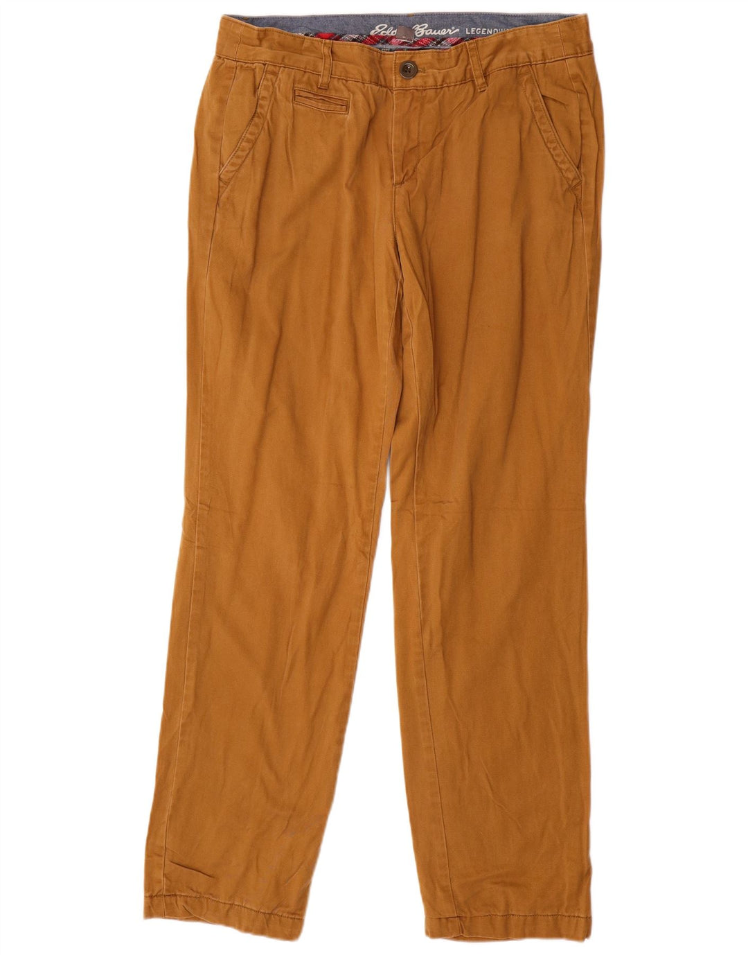 EDDIE BAUER Ženske ravne chino hlače US 10 Large W34 L31 Smeđe