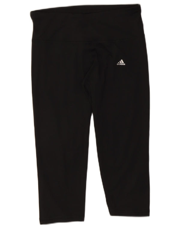 Adidas ženske Climalite Capri tajice UK 12/14 Srednje crni poliester
