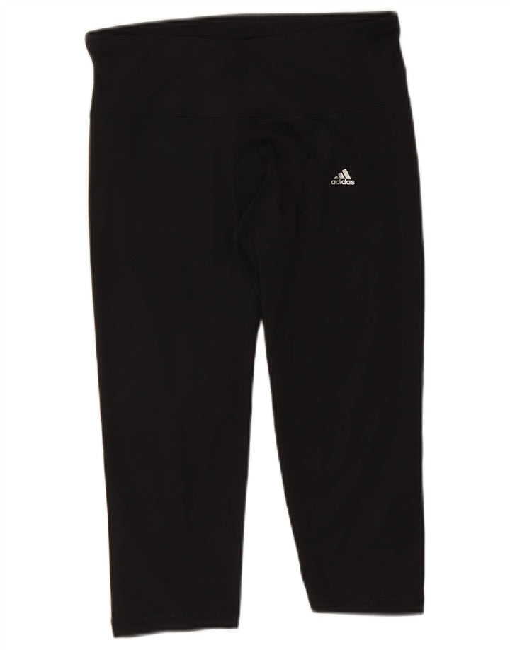Adidas ženske Climalite Capri tajice UK 12/14 Srednje crni poliester
