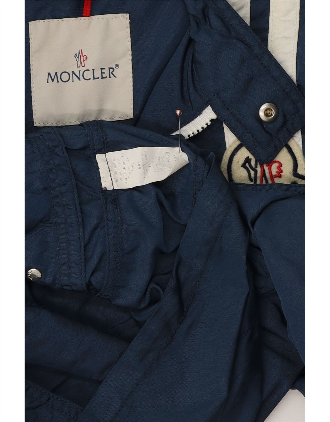 Moncler Vjetrovka za dječake 13-14 godina tamnoplava poliesterska jakna