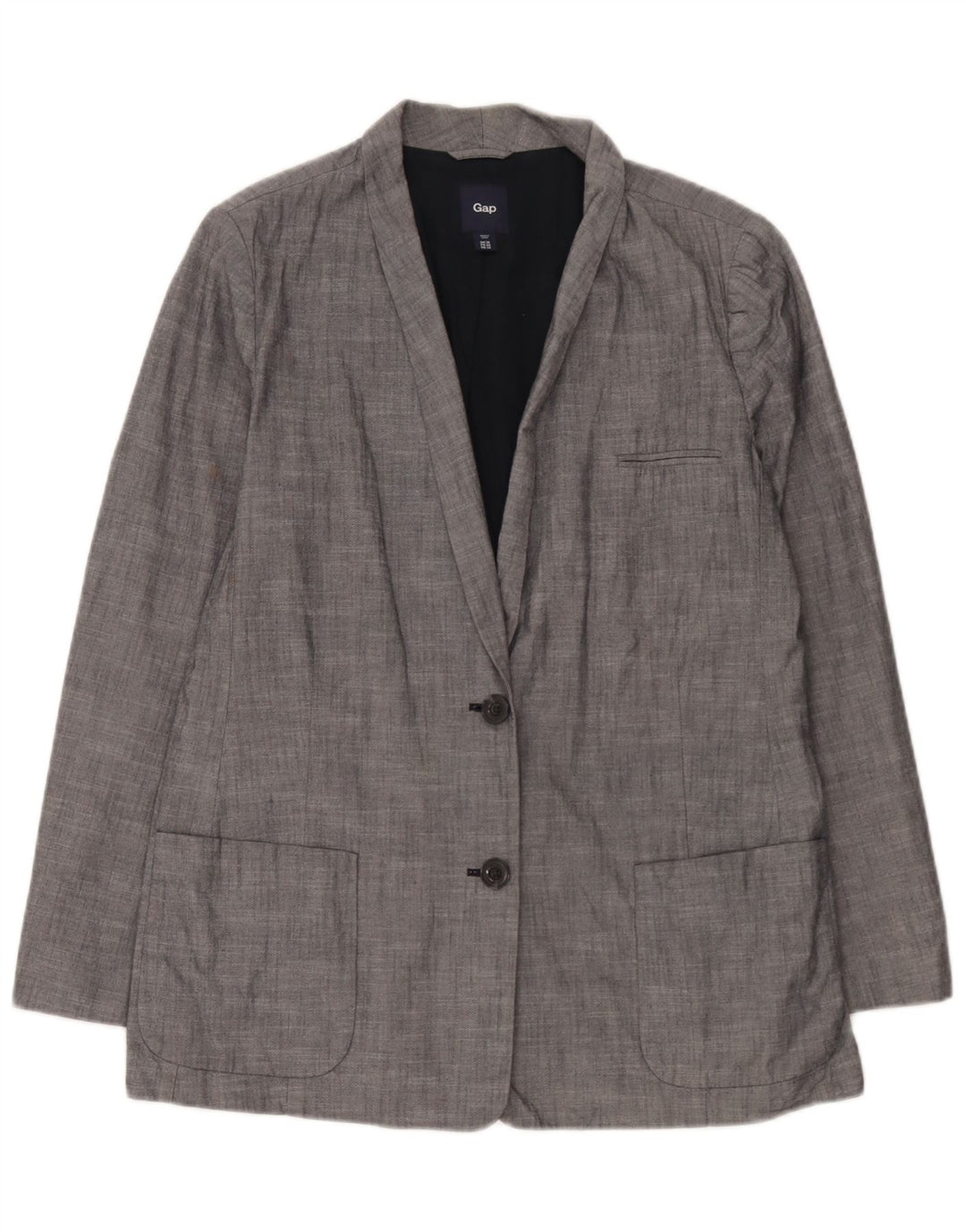 Gap ženski sako sa 2 gumba UK 18 XL plavi pamuk
