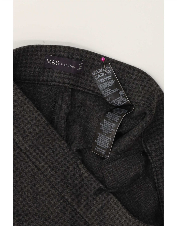 Marks & Spencer ženske tajice UK 10 male W28 L23 sive houndstooth