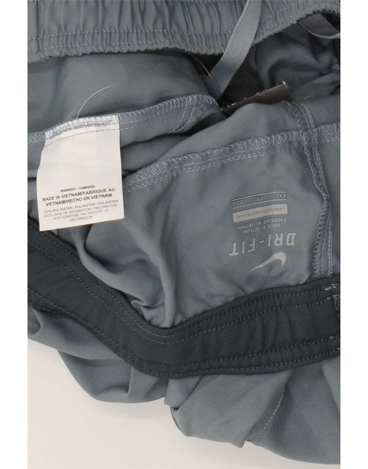 Nike muške Dri Fit sportske kratke hlače 2XL sivi poliester