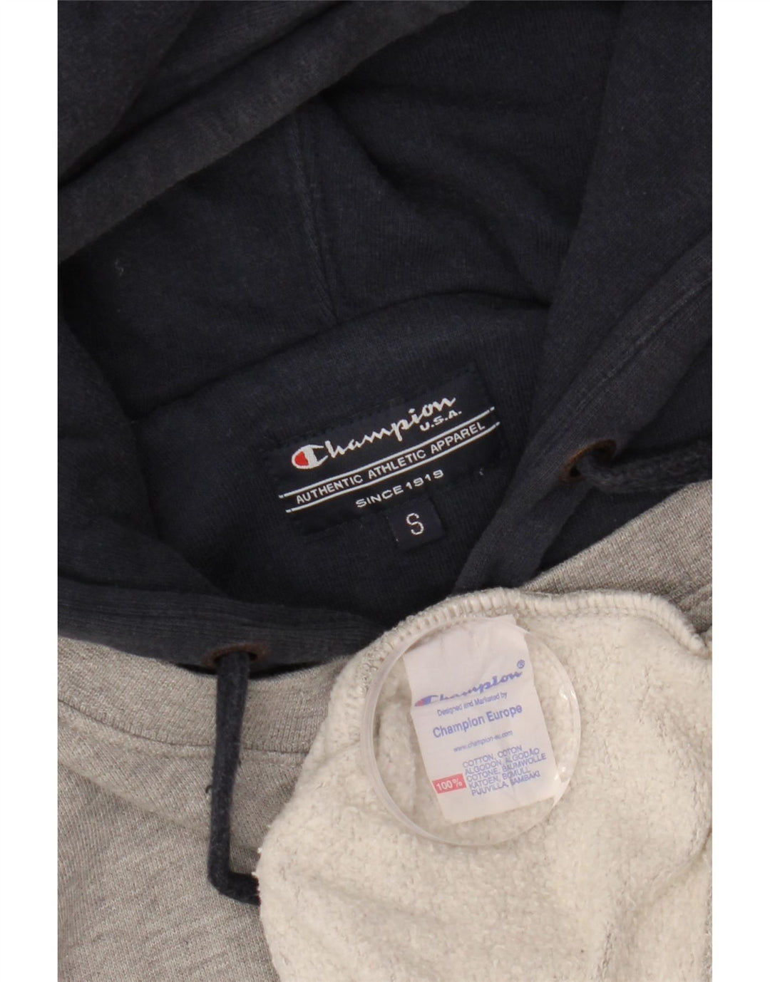 Champion Alabama Graphic majica s kapuljačom Mali sivi pamuk u blokovima boja