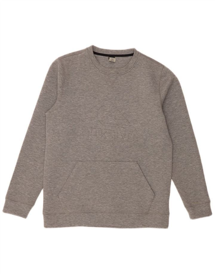 Quiksilver muška majica s grafičkim motivima, veliki sivi poliester