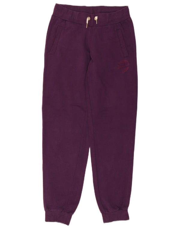 Puma ženska trenirka hlače Joggers UK 12 srednje ljubičasta pamuk