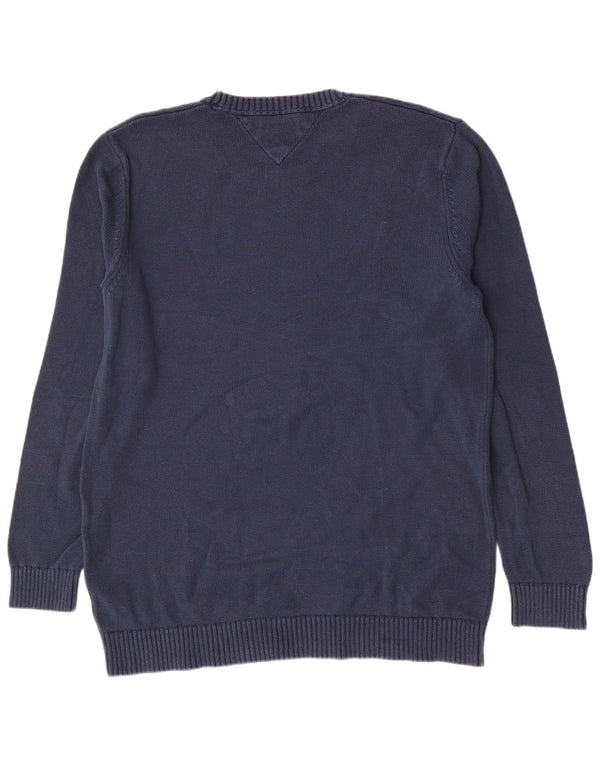 Tommy Hilfiger muški džemper s okruglim izrezom 2XL tamnoplavi klasični