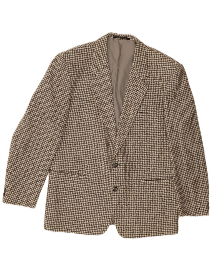 Division Vogue Muška jakna sa 2 gumba UK 38 Srednje siva Houndstooth