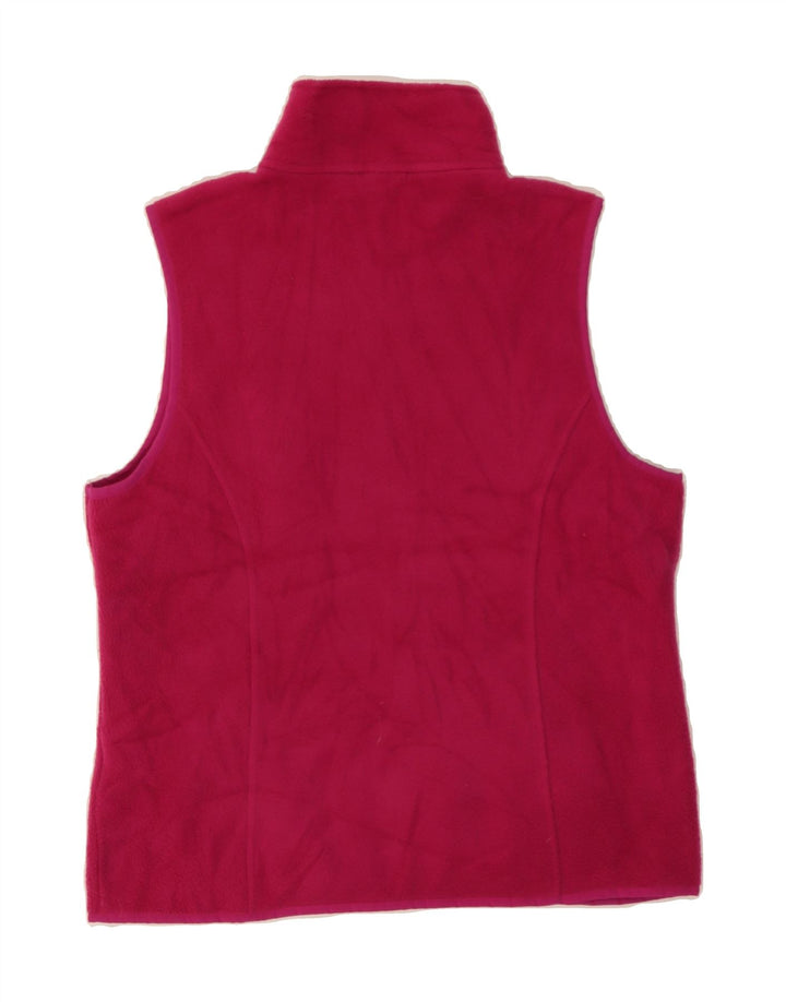 L.L.BEAN Womens Fleece Gilet UK 10 Small Pink Polyester Vintage L.L.Bean and Second-Hand L.L.Bean from Messina Hembry 