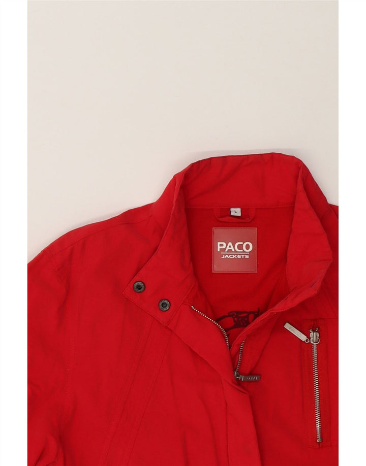 PACO Womens Overcoat UK 16 Large Red Vintage Paco and Second-Hand Paco from Messina Hembry 