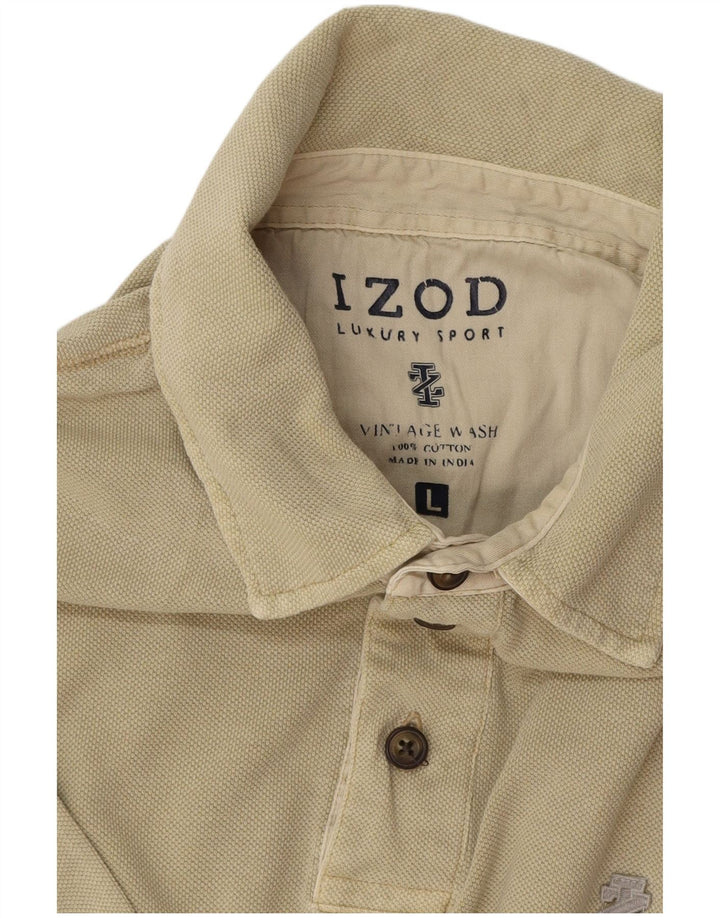 IZOD muška polo majica velika bež pamuk