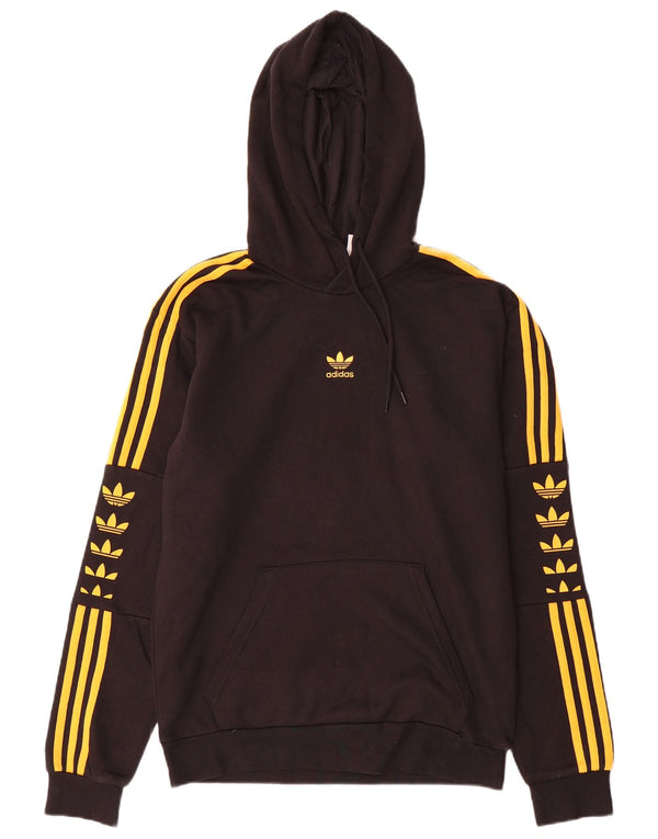 Adidas muška majica s kapuljačom, mali crni pamuk