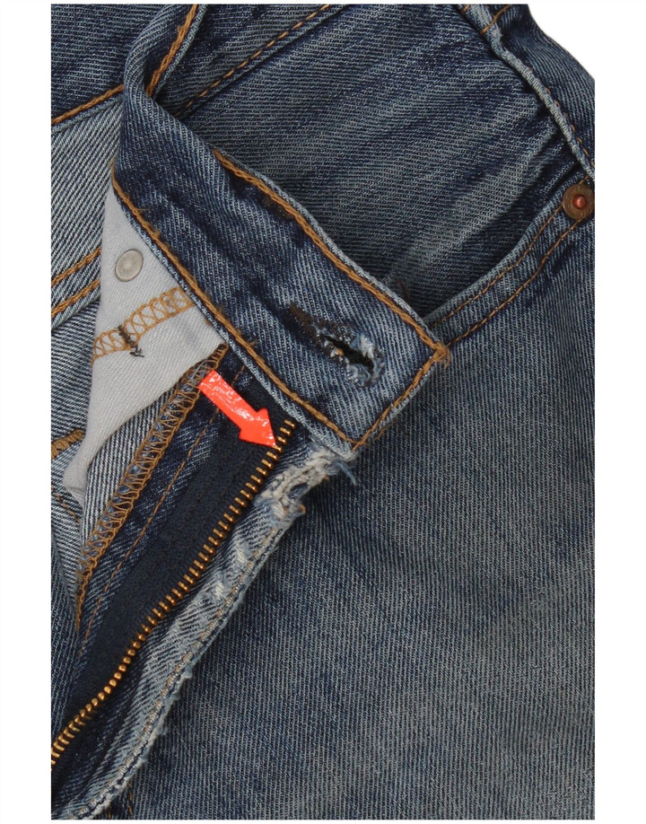 Levi's muške 505 ravne traperice s oštećenjem W33 L30, plavi pamuk