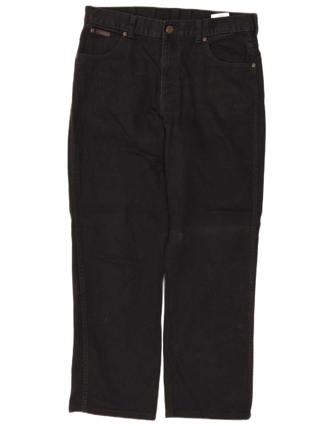 WRANGLER Muške Texas Straight Jeans W34 L28 crni pamuk