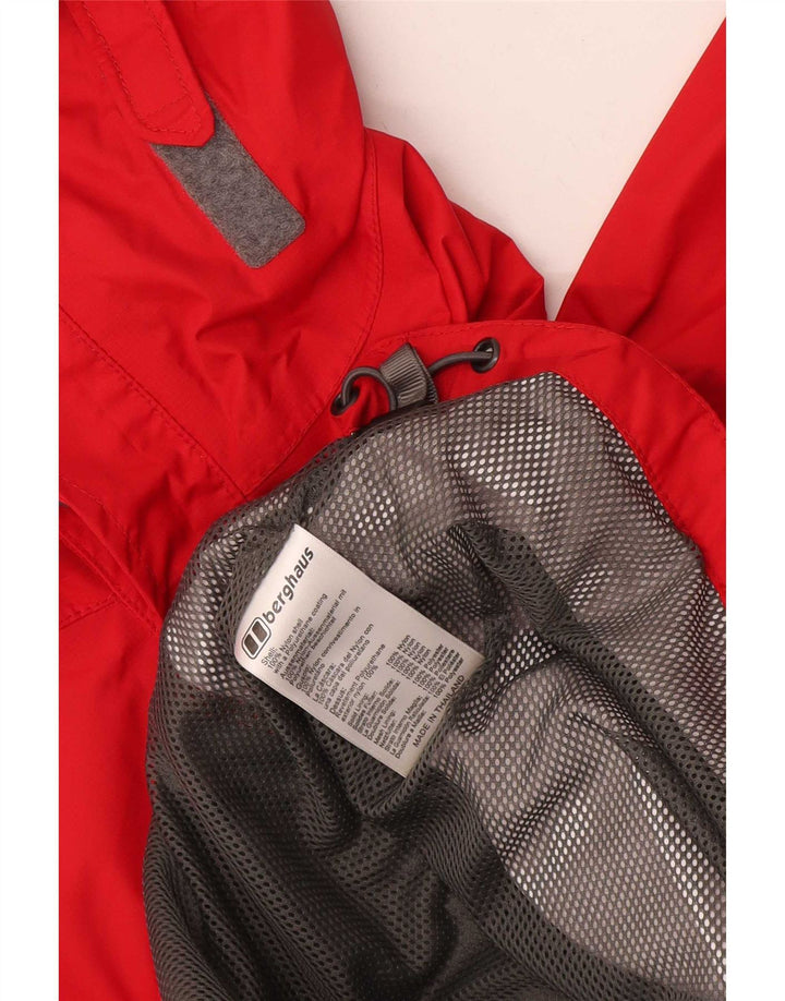 Berghaus Boys kišna jakna s kapuljačom 12-13 godina crvena najlon