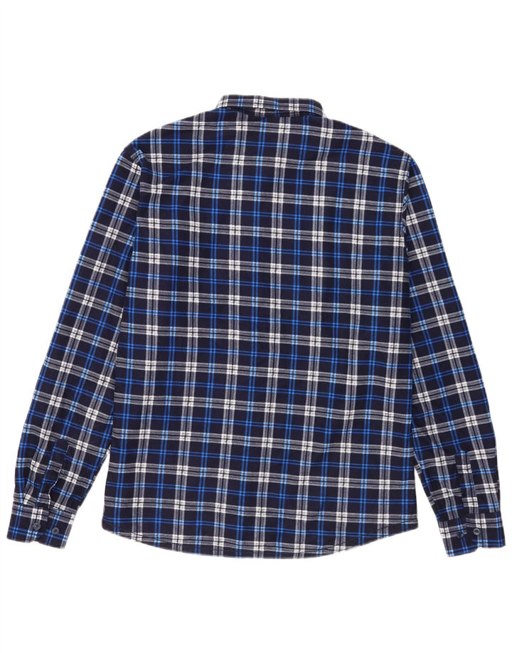 Vintage muška flanelska košulja 2XL plavi karirani