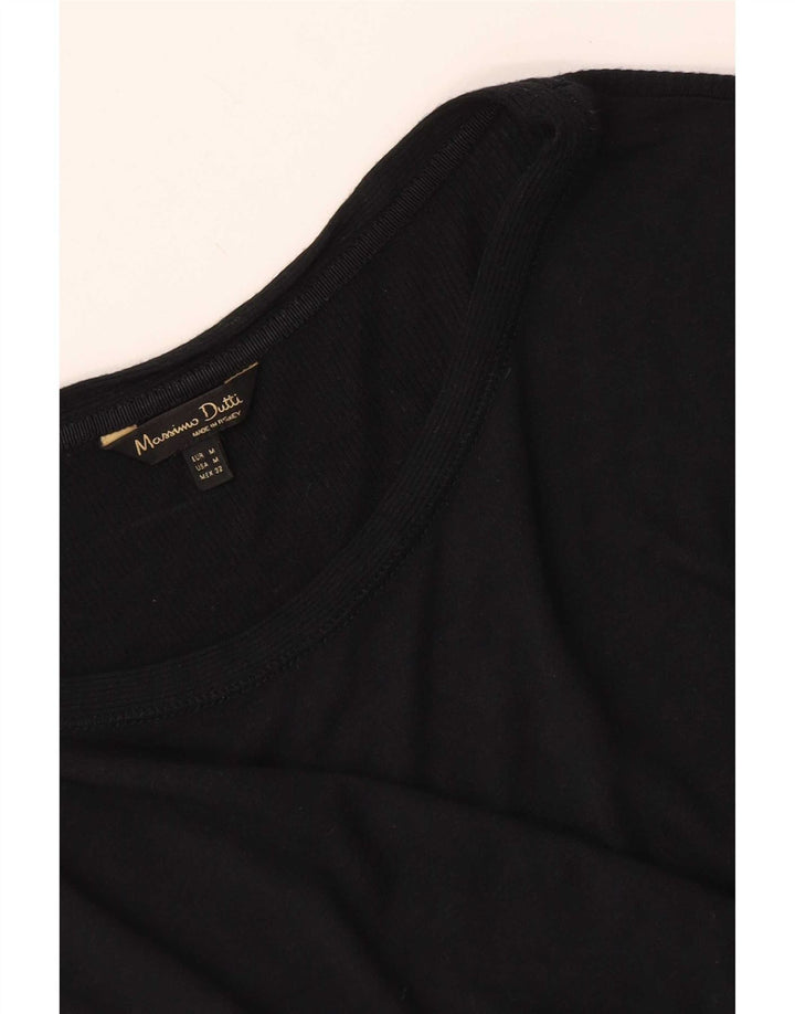 Ženska majica s 3/4 rukavima Massimo Dutti UK 12 srednje crna