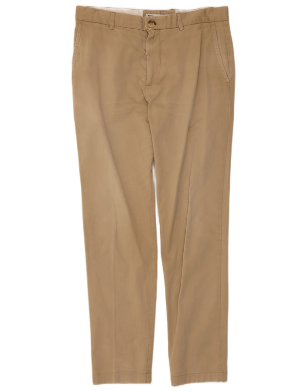 Zara Mens Slim Chino Trousers EU 42 Large W32 L29 Beige