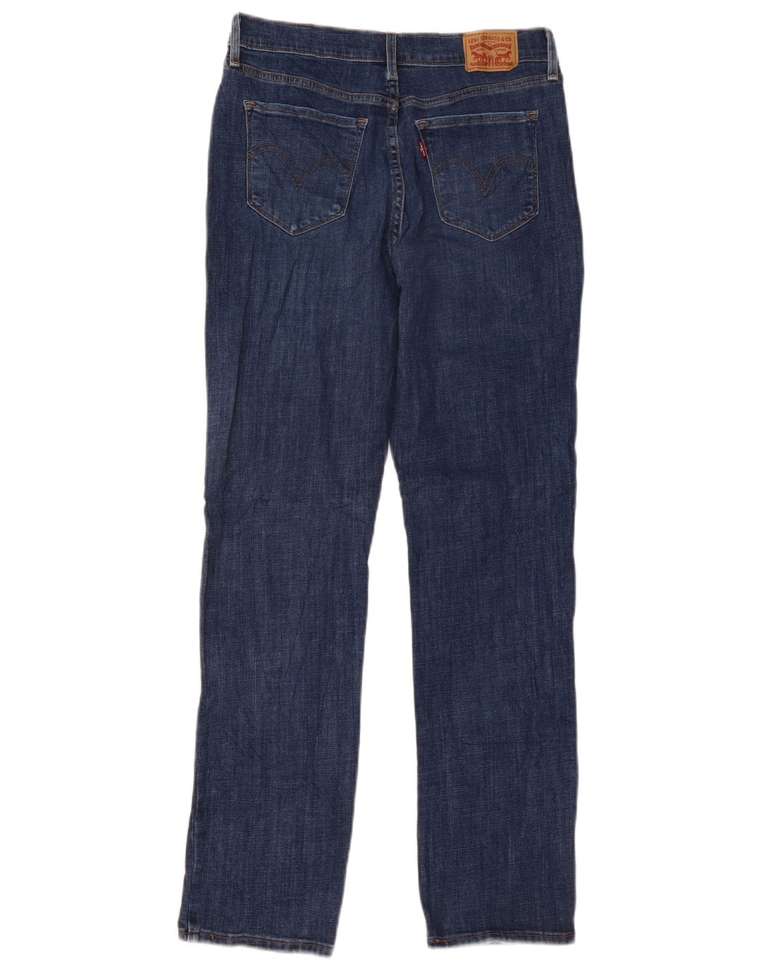 Levi's ženske klasične ravne traperice US 6 srednje W28 L30 plavi pamuk
