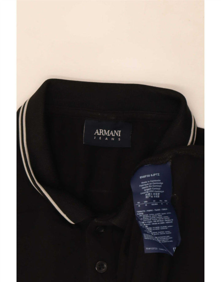 Armani Jeans muška polo majica srednje crne pruge, pamuk