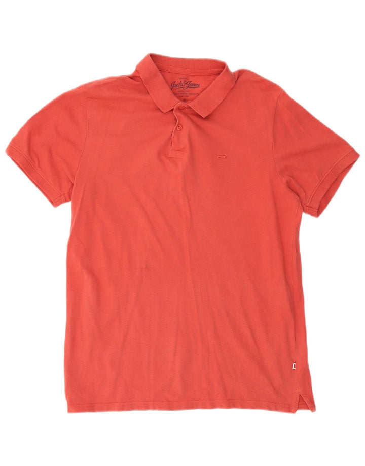 JACK & JONES Muška polo majica Srednje ružičasti pamuk
