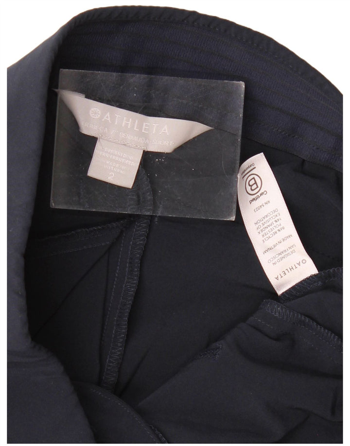 ATHLETA Ženske chino kratke hlače US 2 XS W30 tamnoplavi poliester