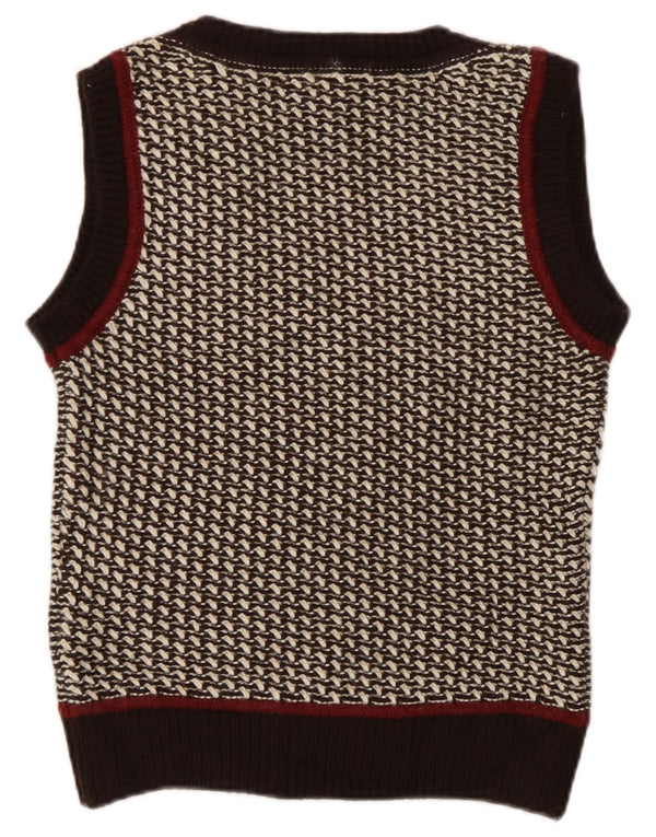 Ženska majica bez rukava Massimo Dutti UK 6 XS, smeđi akril s pjegama