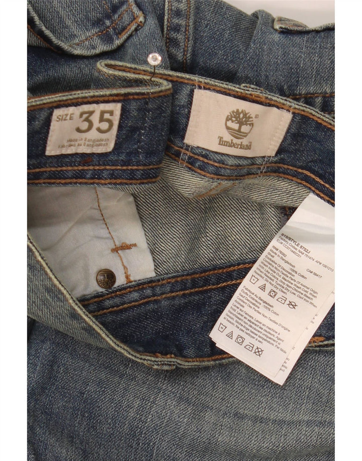 Timberland muške ravne traperice W35 L33 plavi pamuk