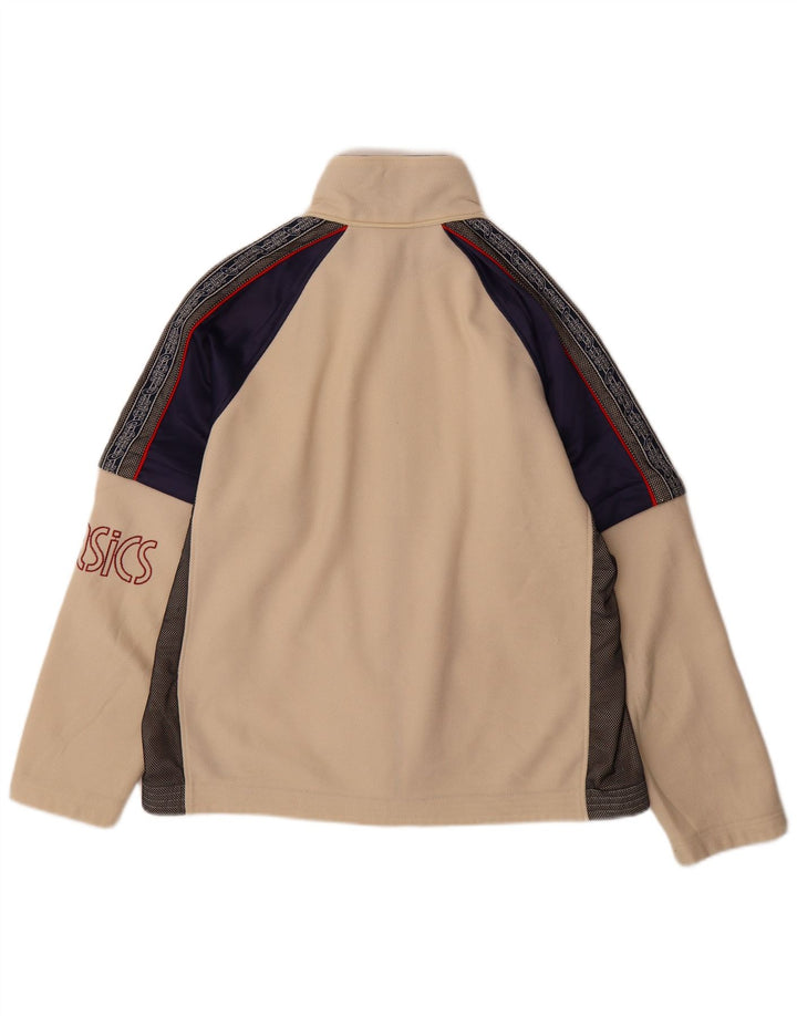 ASICS muška trenirka s grafičkim motivima, gornja jakna srednje bež boje