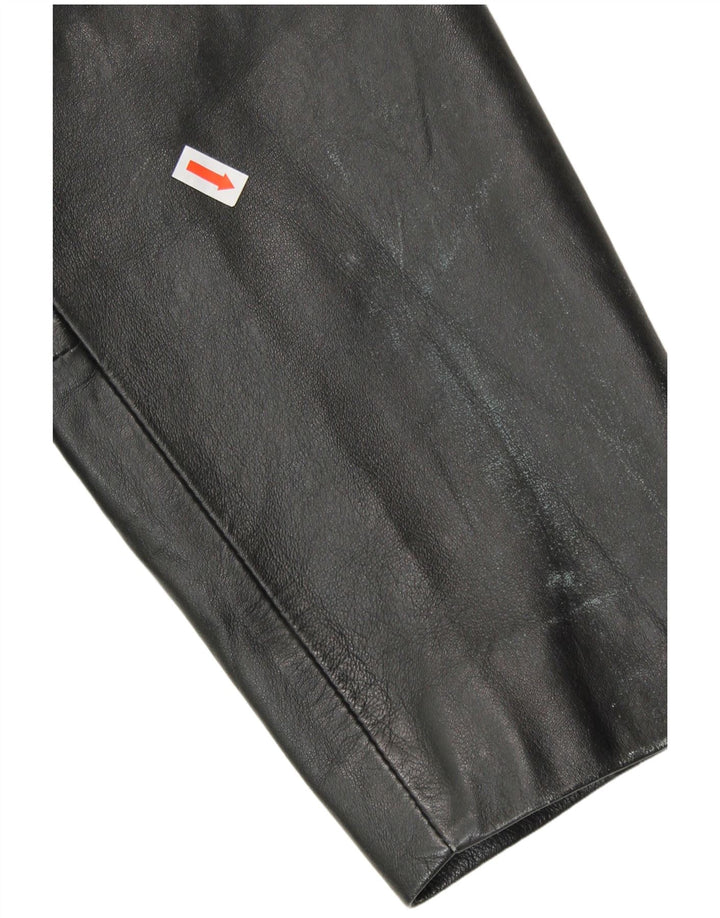 MILAN ženski kožni kaput UK 18 XL crna koža