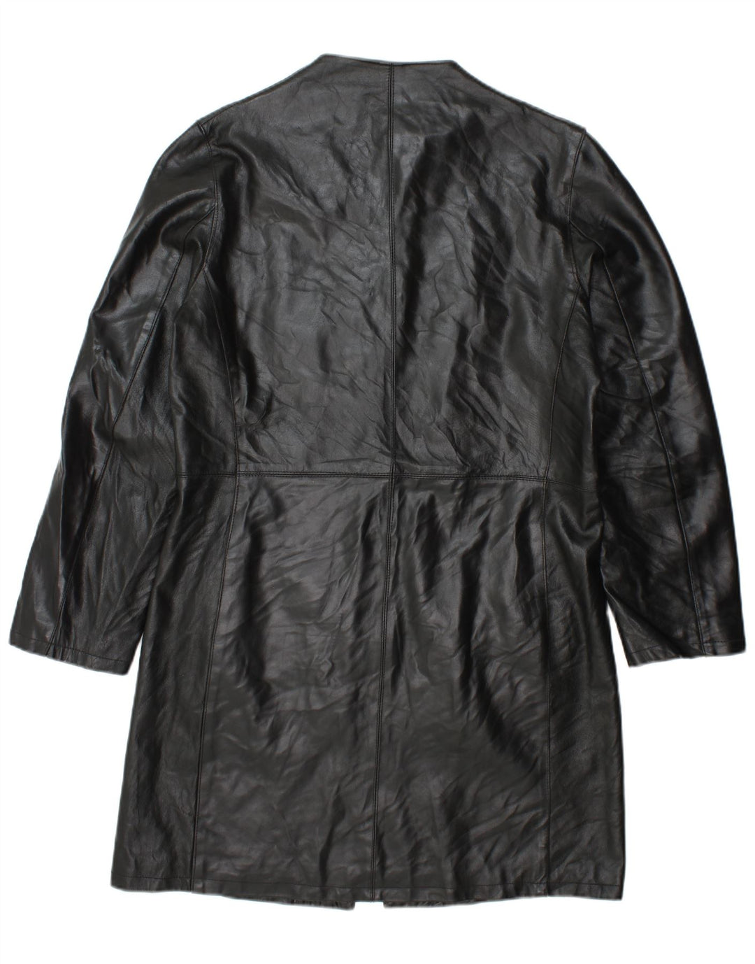 VINTAGE ženski kožni kaput IT 48 XL crna koža