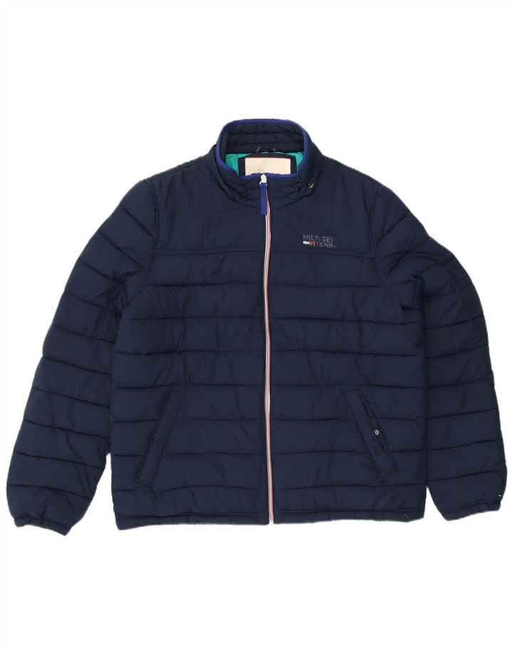 Tommy Hilfiger muška podstavljena jakna UK 42 XL tamnoplavi poliester